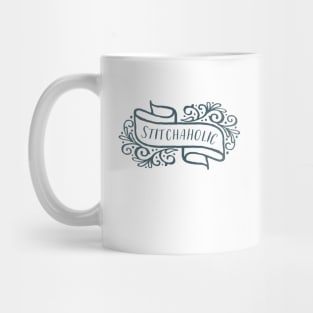 Stitchaholic Blue Mug